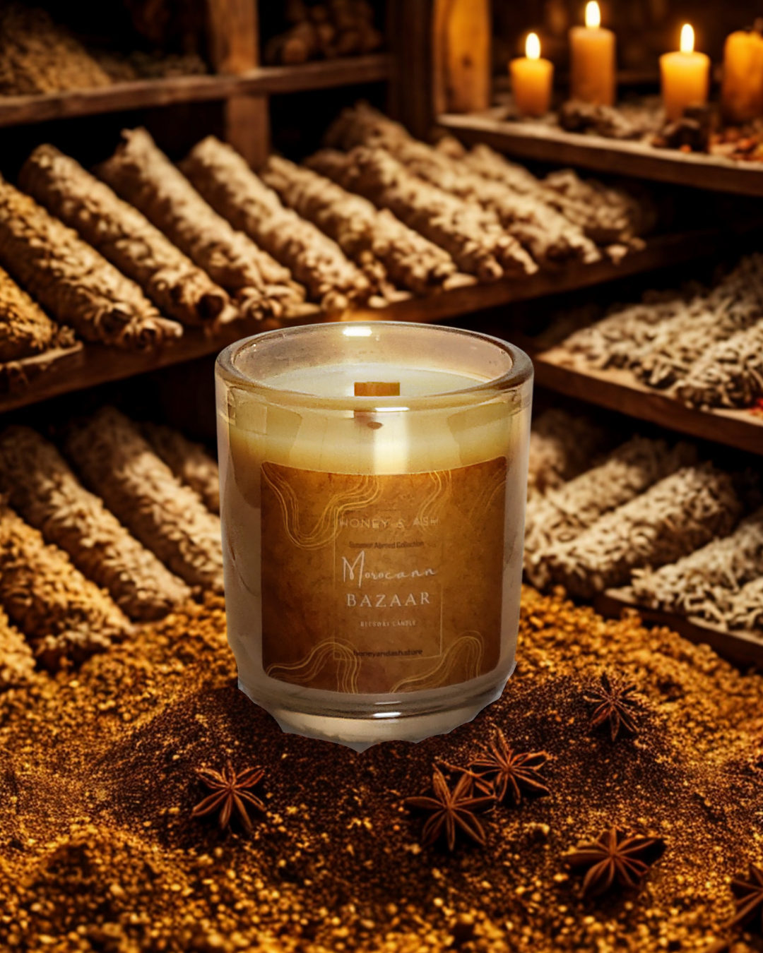 Honey and Ash Candles